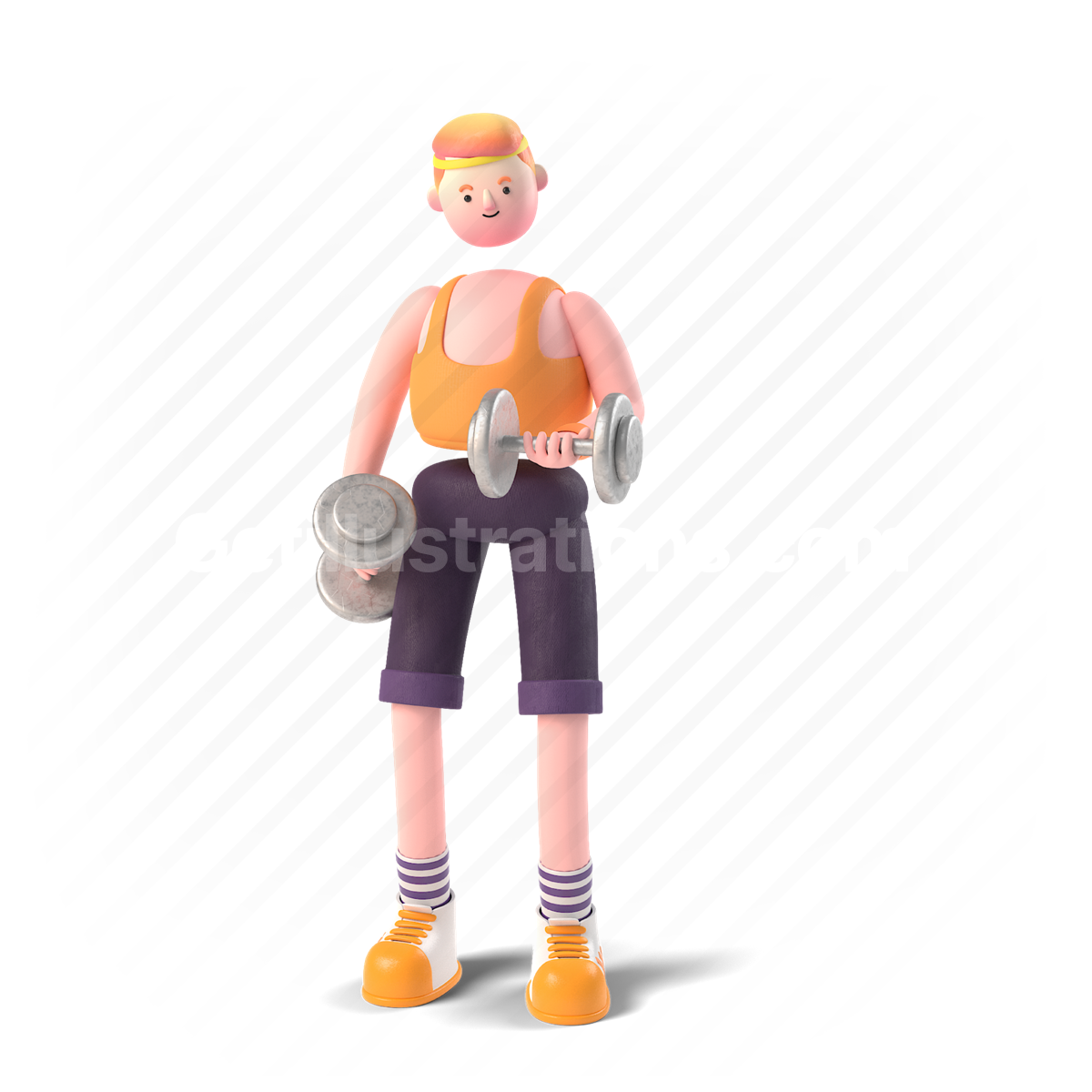 3d, people, person, character, gym, workout, man, fitness